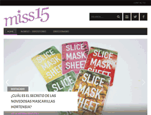 Tablet Screenshot of miss15.com.uy